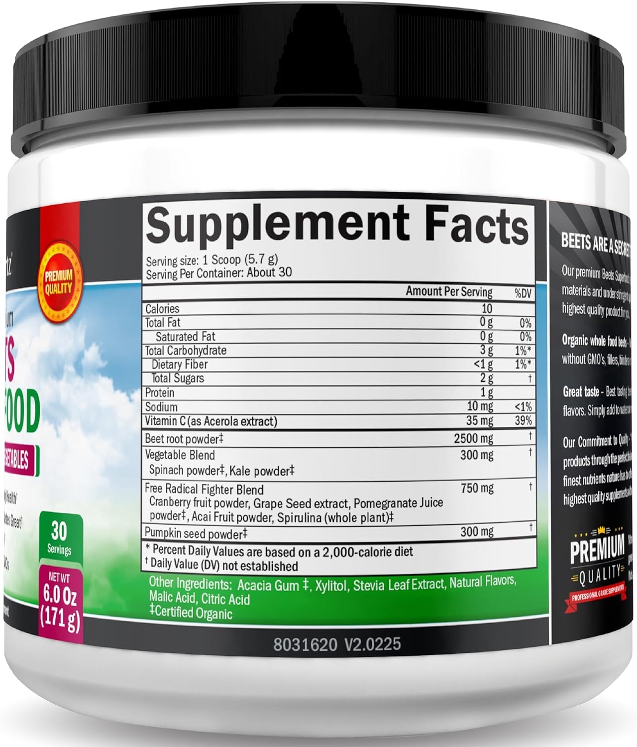 image:imageBeet Root Powder Beets Superfood Supplement with Vitamin C Plus Organic Antioxidant Rich Red Fruits and Vegetables Boosts Stamina and Natural Energy Levels 30 Servings Packaging May Vary30Day Supply Powder Pack of 1