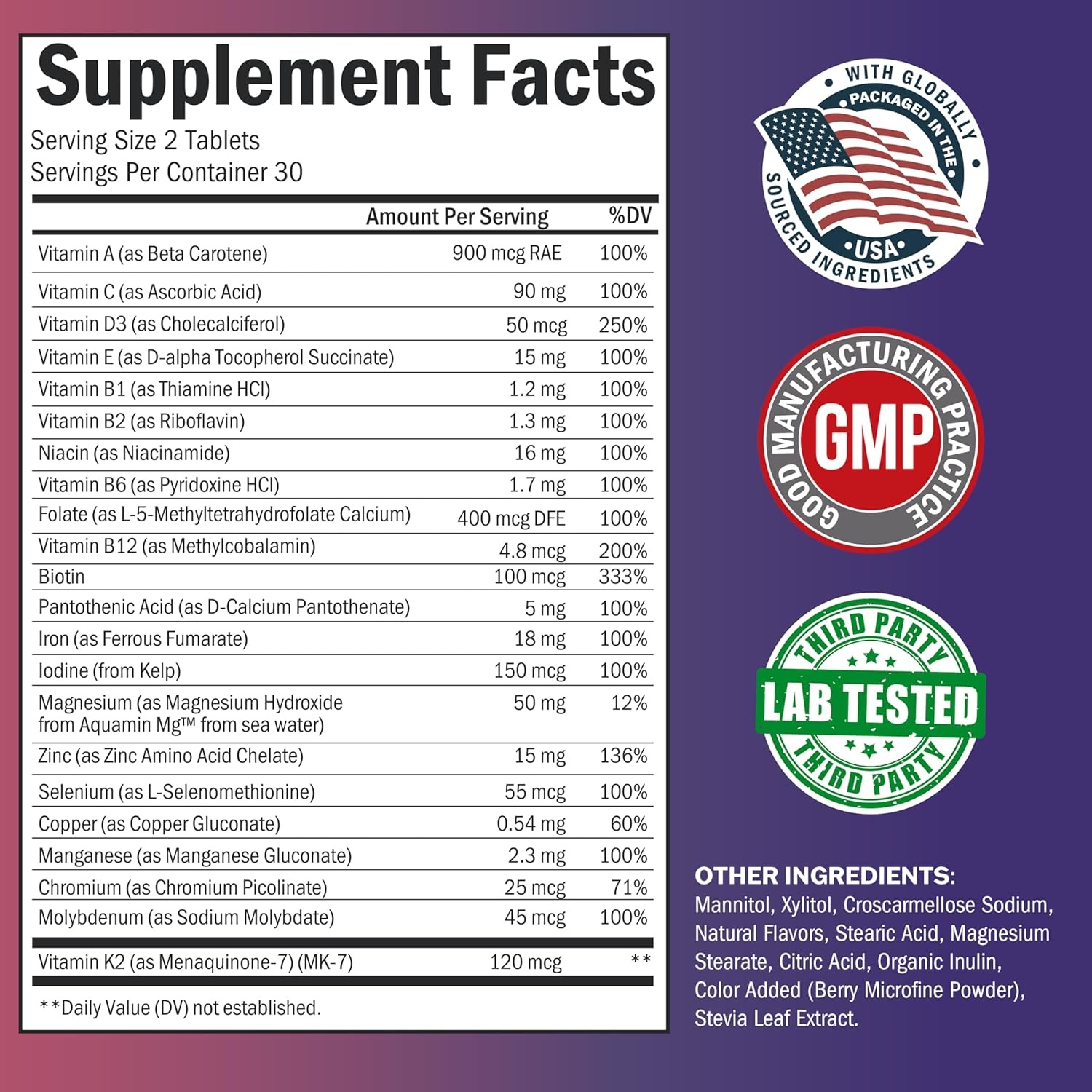 image:imageBioSchwartz Bariatric B12 Plus Dissolvable Tablets 1000mcg Vitamin B12 Vitamin B6 Folate Biotin Cherry Strawberry Flavor 3Month Supply Third Party Tested for Bariatric Patients 90 CountBariatric Multivitamin with Iron 60 Count