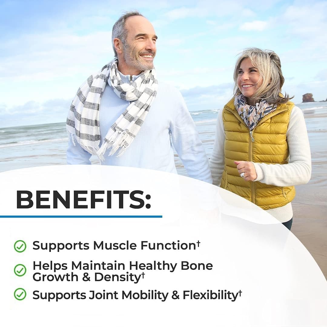 image:imageBioSchwartz Bone Strength Supplement Gentle NonConstipating Bone Health Supplement for Women amp Men with 9in1 Complex with Calcium Magnesium Zinc D3 K2 amp More 3rd Party Tested 1 Month120 Count Pack of 1