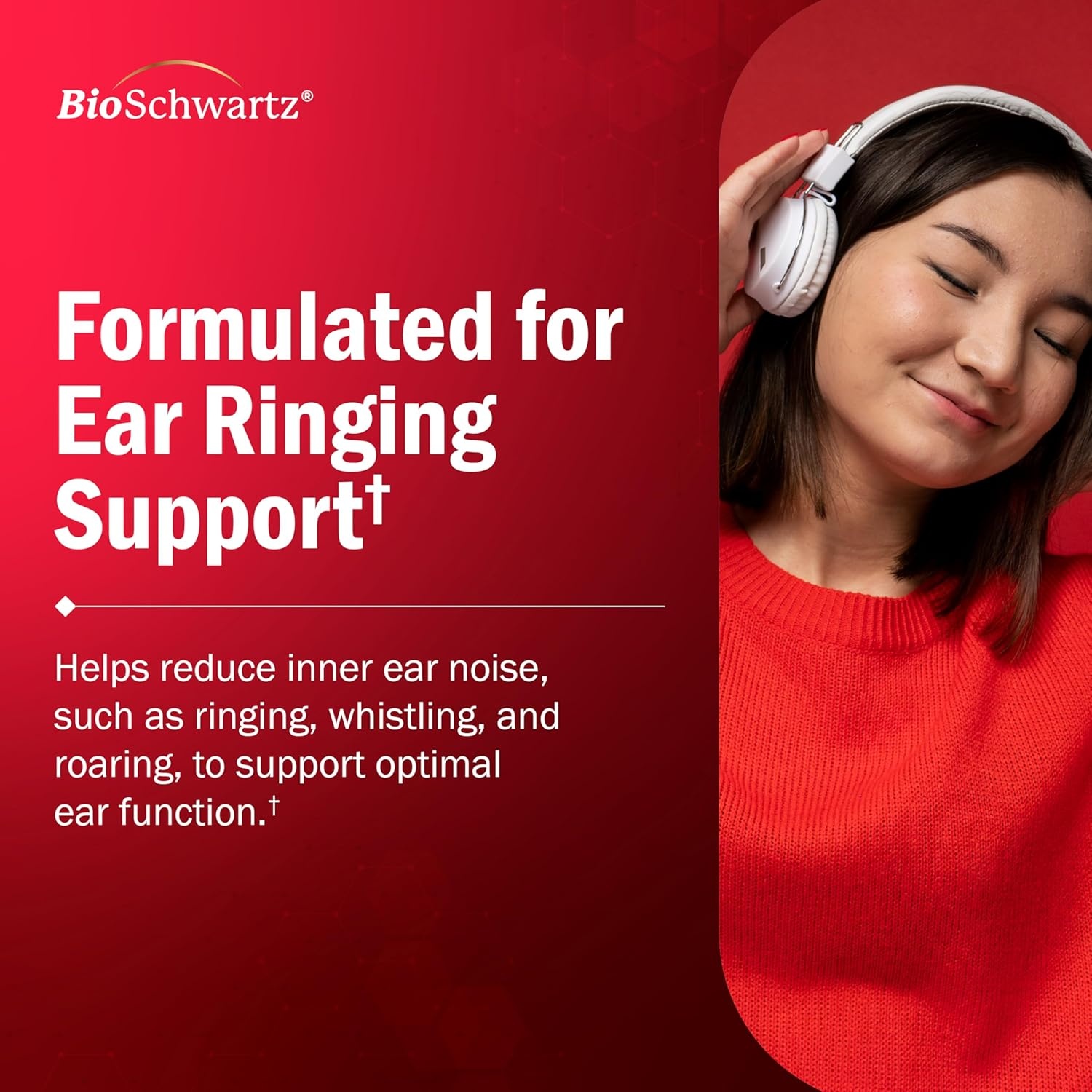 image:imageBioSchwartz Ear Ringing Support Supplement Vitamins C D B1 amp Lemon Bioflavonoid Complex for Ringing Ears Support Made in the USA with Globally Sourced Ingredients 30Day Supply 90 Capsules