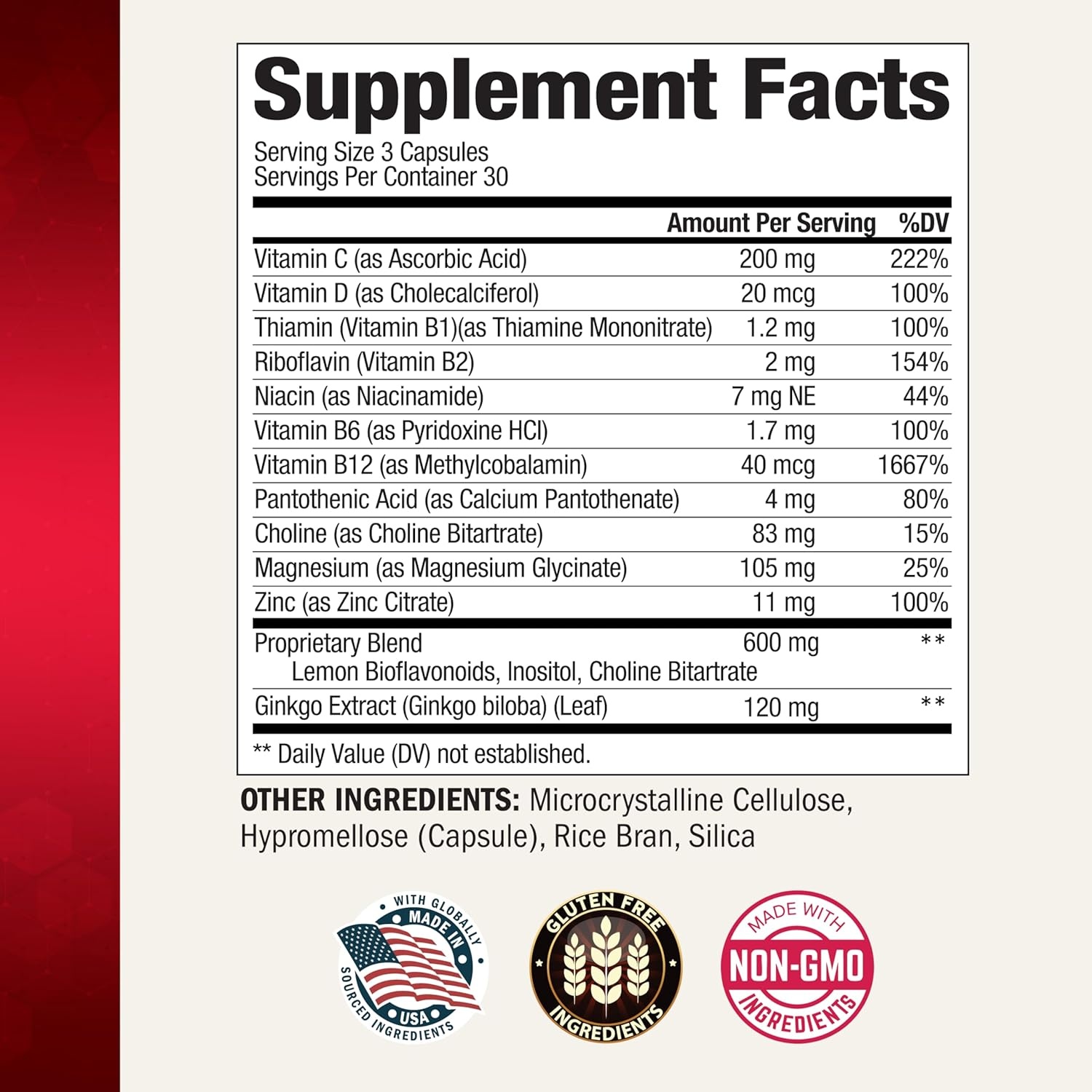 image:imageBioSchwartz Ear Ringing Support Supplement Vitamins C D B1 amp Lemon Bioflavonoid Complex for Ringing Ears Support Made in the USA with Globally Sourced Ingredients 30Day Supply 90 Capsules