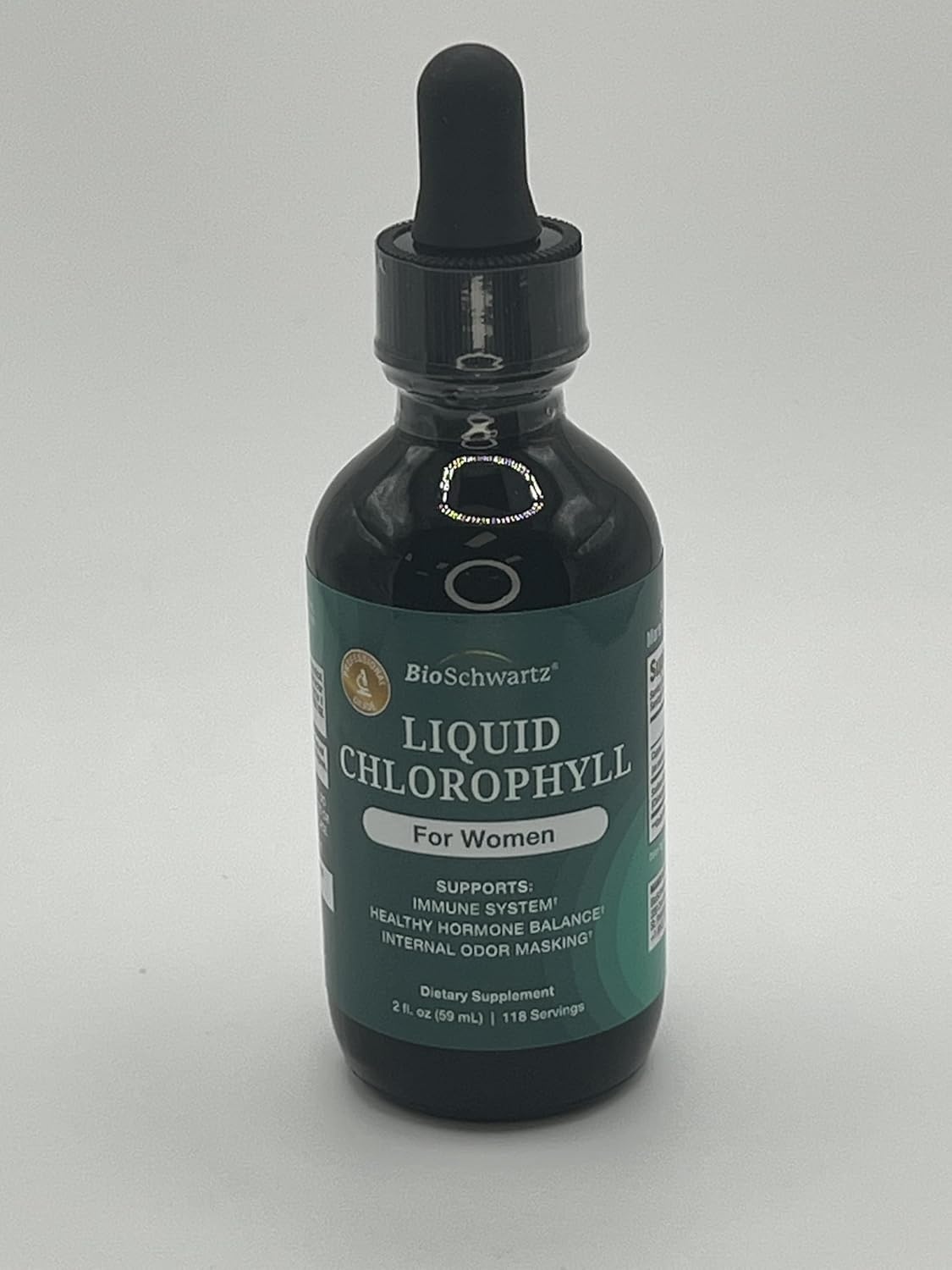 image:imageBioSchwartz Liquid Chlorophyll for Women with Copper for Immune Support Skin Health and Internal Deodorizer Liquid Chlorophyll Supplement Drops for Women Third Party Tested 118 Servings