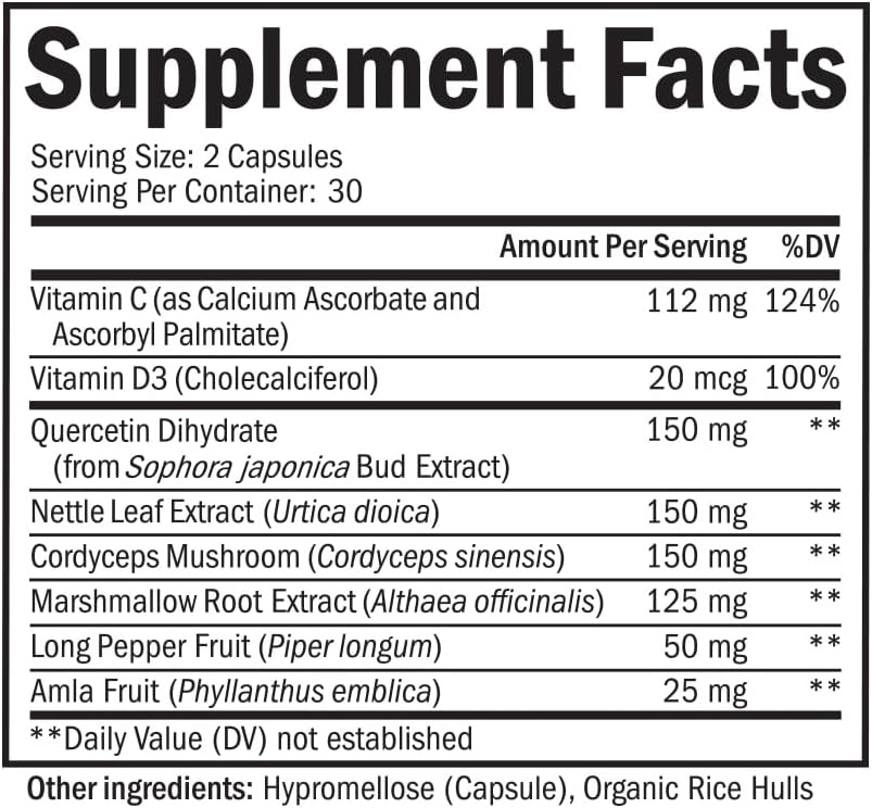 image:imageBioSchwartz Respiratory amp Immune Lung Support Supplement with Quercetin 1 Month Supply Plus 17 in 1 Immune Support Supplement with Antioxidants 1 Month Supply
