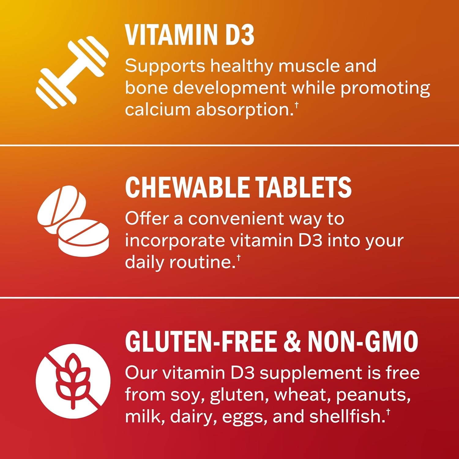 image:imageBioSchwartz Vitamin D3 5000 IU 125 mcg Chewable Tablets Immune Support Bone Strength Healthy Muscle Function GlutenFree and NonGMO Chewable Vitamin D for Adults 90Day Supply 90 Count90 Count Pack of 1