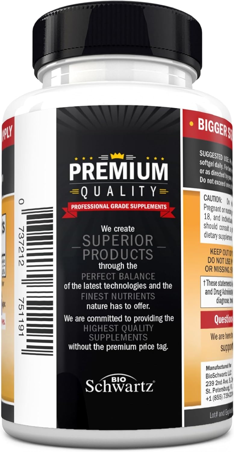 image:imageBioSchwartz Vitamin D3 5000 IU 125 mcg Chewable Tablets Immune Support Bone Strength Healthy Muscle Function GlutenFree and NonGMO Chewable Vitamin D for Adults 90Day Supply 90 Count360 Count Pack of 1