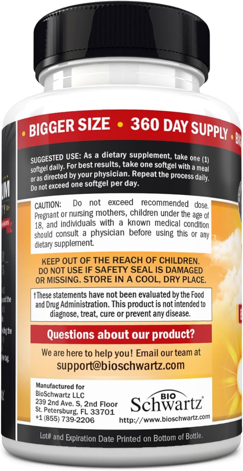 image:imageBioSchwartz Vitamin D3 5000 IU 125 mcg Chewable Tablets Immune Support Bone Strength Healthy Muscle Function GlutenFree and NonGMO Chewable Vitamin D for Adults 90Day Supply 90 Count360 Count Pack of 1