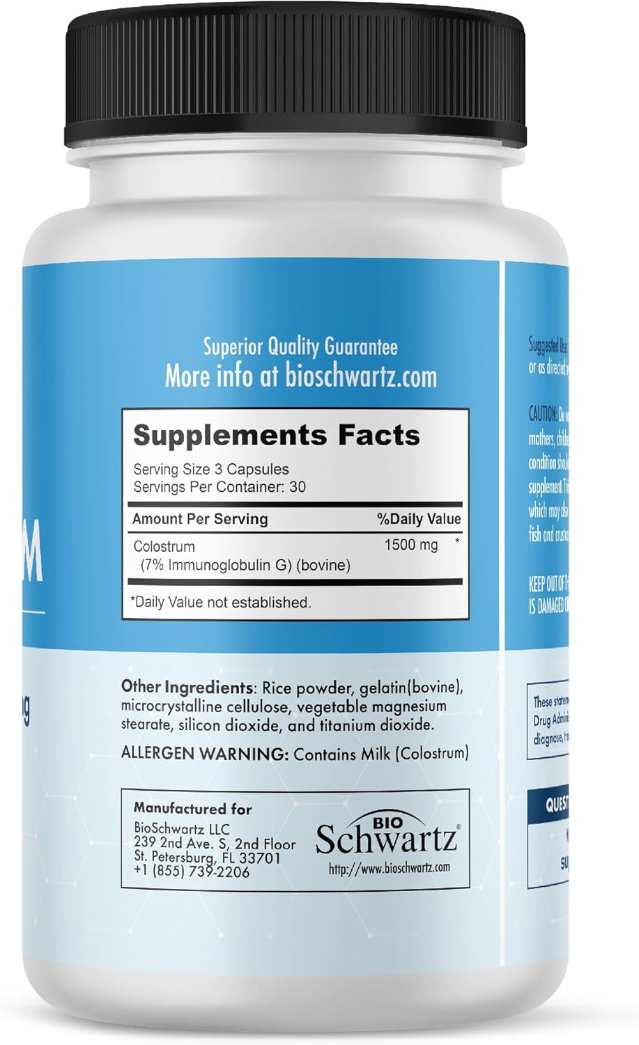 image:imageColostrum Supplement Extra Strength 1500mg Per Serving Grass Fed Colostrum Capsules from Bovine First Milking Supports Gut Health and Immunity for Women and Men NonGMO Gluten Free 90 Count90 Count Pack of 1