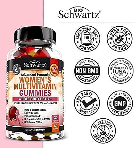 image:imageDaily Multivitamin for Women 50 amp Over Memory Support Supplement Promotes Stress Reduction amp Healthy Immune Response Womens Multivitamin Supplement Designed for Stomach Comfort 60 CapsulesWomens Multivitamin Gummies 60 Count
