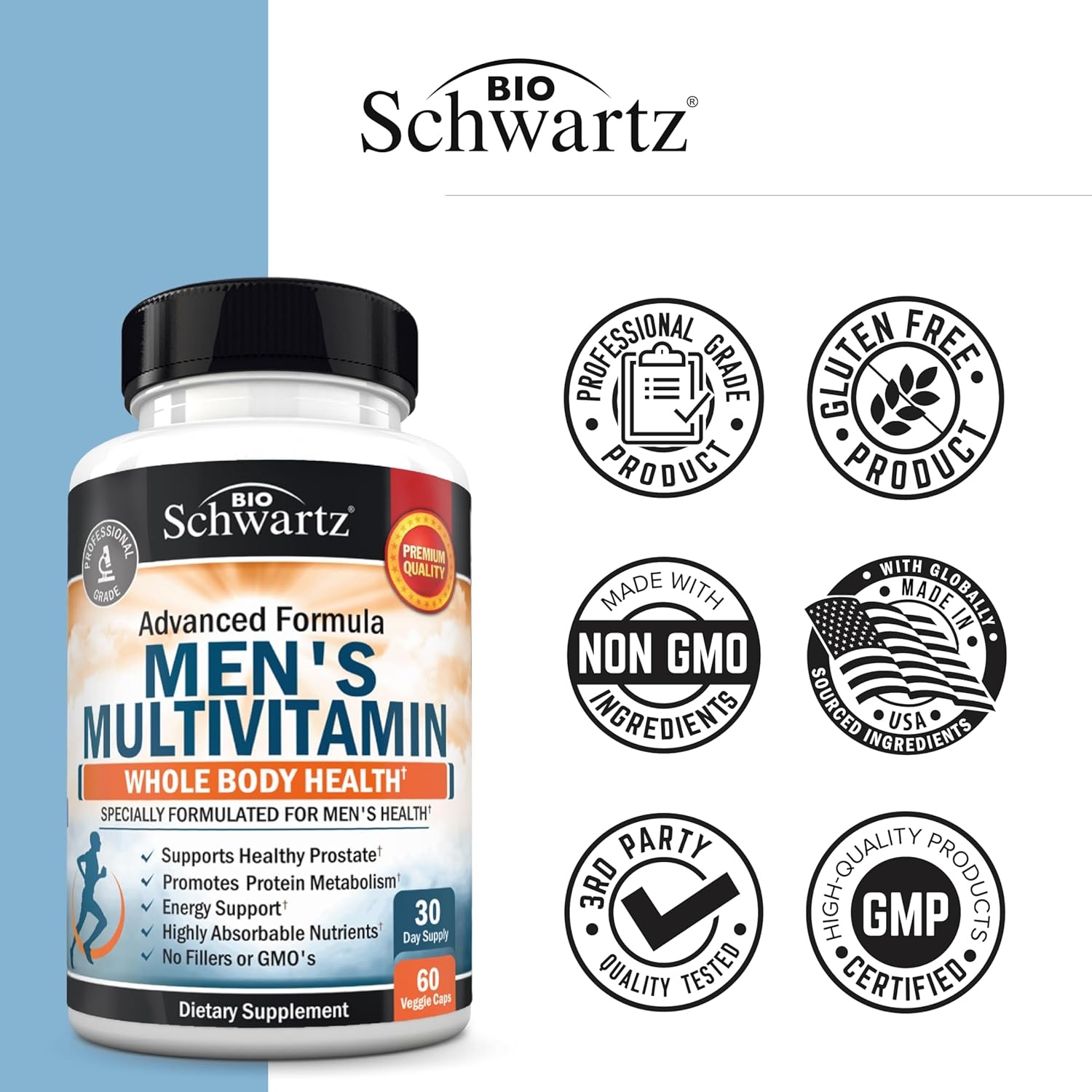 image:imageDaily Multivitamin for Women 50 amp Over Memory Support Supplement Promotes Stress Reduction amp Healthy Immune Response Womens Multivitamin Supplement Designed for Stomach Comfort 60 CapsulesMens Multivitamin 60 Count