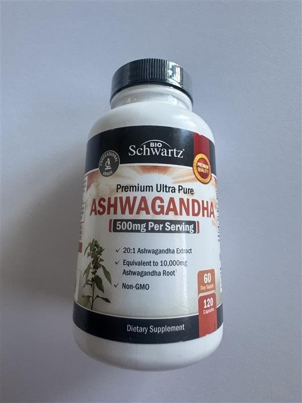 image:imageExtra Strength Ashwagandha Capsules 2 Month Supply Plus Turmeric Curcumin with Black Pepper Extract 1500mg Complex 1 Month Supply