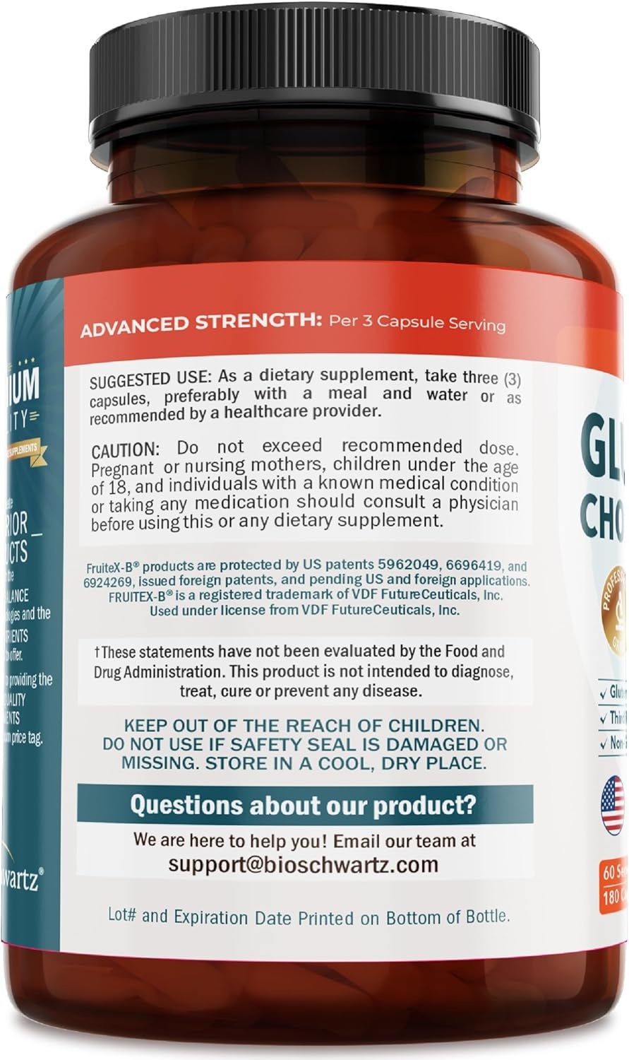 image:imageGlucosamine Chondroitin MSM Joint Support Supplement Collagen Peptides Turmeric and Ginger Hyaluronic Acid Glucosamine Chondroitin Sulfate for Joint Comfort Gluten Free Non GMO 90 Capsules180 Count Pack of 1