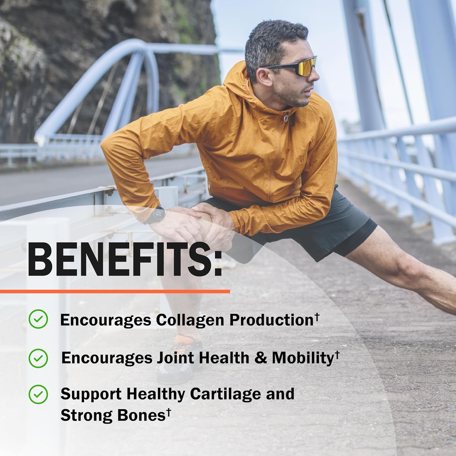 image:imageGlucosamine Chondroitin MSM Joint Support Supplement Collagen Peptides Turmeric and Ginger Hyaluronic Acid Glucosamine Chondroitin Sulfate for Joint Comfort Gluten Free Non GMO 90 Capsules90 Count Pack of 1