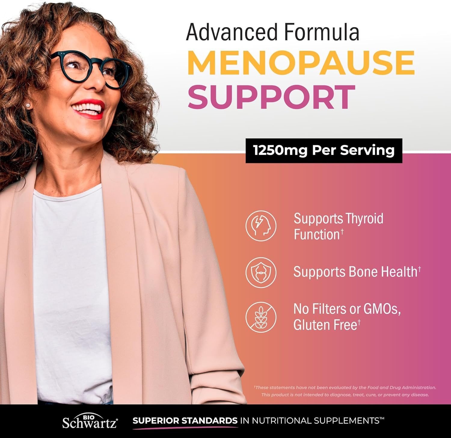 image:imageHerbal Menopause Support for Women Supports Healthy Mood and Balance with Milk Thistle Chasteberry Black Cohosh Red Clover Turmeric Ginger Menopause Supplements for Women 60 Veggie Capsules