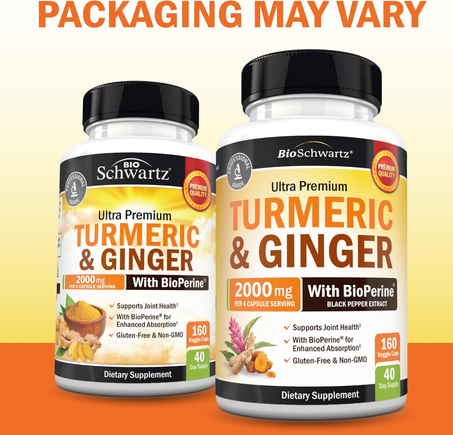 image:imageTurmeric Curcumin with Black Pepper Extract 1500mg High Absorption Ultra Potent Turmeric Supplement with 95 Curcuminoids and BioPerine Non GMO Tumeric Capsules for Joint Support 90 CapsulesUnflavored