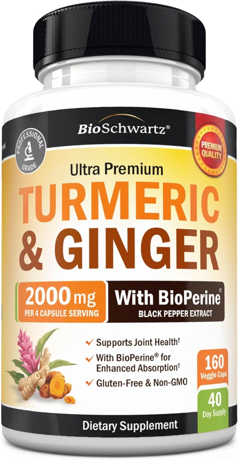 image:imageTurmeric Curcumin with Black Pepper Extract 1500mg High Absorption Ultra Potent Turmeric Supplement with 95 Curcuminoids and BioPerine Non GMO Tumeric Capsules for Joint Support 90 CapsulesUnflavored