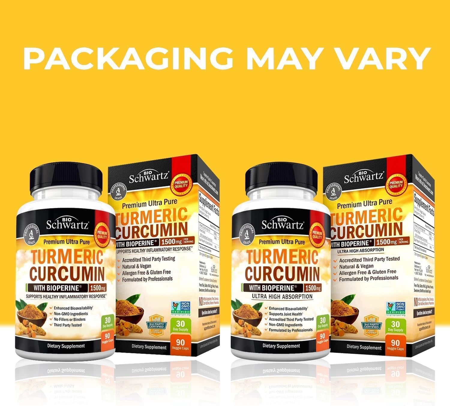 image:imageTurmeric Curcumin with Black Pepper Extract 1500mg Complex 1 Month Supply Plus Advanced Strength Pre and Probiotics Supplement with Digestive Enzymes 1 Month Supply