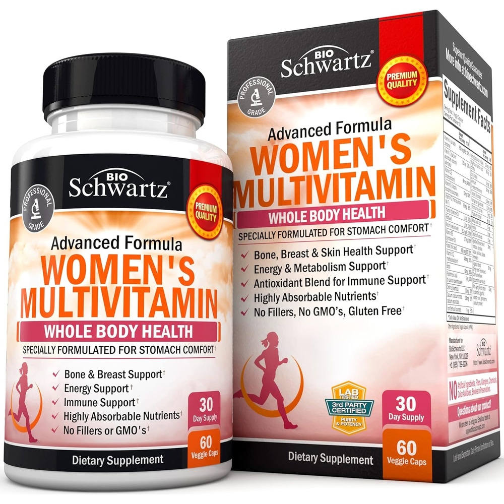 image:imageDaily Multivitamin for Women 50 amp Over Memory Support Supplement Promotes Stress Reduction amp Healthy Immune Response Womens Multivitamin Supplement Designed for Stomach Comfort 60 CapsulesWomens Multivitamin 60 Count