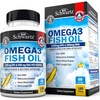 image:imageTriple Strength Omega 3 Fish Oil 3000mg  High Potency Omega 3 Supplement for Women and Men Burpless Lemon Flavor Fish Oil  2250mg Essential Fatty Acids with DHA amp EPA Wild Caught 90 Softgels180 Count Pack of 1