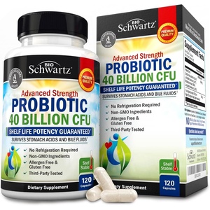 BioSchwartz Daily Probiotic Nutritional Supplement – 40 Billion CFU for Gut Health – Probiotics for Men and Women – Digestive Health with Astragalus & Lactobacillus – Shelf Stable – 60 Count(120 Count (Pack of 1))