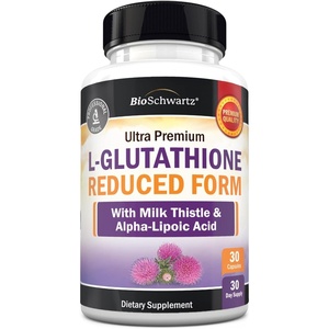 BioSchwartz Glutathione Supplement 500mg – Liver Detox with Quercetin, Vitamin C, Milk Thistle, Alpha Lipoic Acid – Immune Support Pill – Enhanced Immunity Defense Health Formula – 60 Capsules(30 Count (Pack of 1))