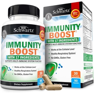BioSchwartz Immune Support Supplement – Vitamin C with Zinc Elderberry Extract Ginger Bee Propolis Beta Carotenes, Immunity Boost for Adults, Immune Defense Antioxidant Vitamins, 90 Capsules