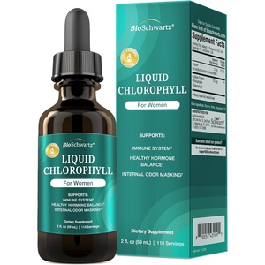 BioSchwartz Liquid Chlorophyll for Women – with Copper for Immune Support, Skin Health and Internal Deodorizer – Liquid Chlorophyll Supplement Drops for Women – Third Party Tested, 118 Servings