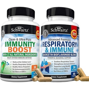 BioSchwartz Respiratory & Immune Lung Support Supplement with Quercetin (1 Month Supply) Plus 17 in 1 Immune Support Supplement with Antioxidants (1 Month Supply)