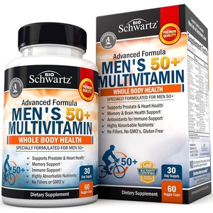 Daily Multivitamin for Women 50 & Over – Memory Support Supplement – Promotes Stress Reduction & Healthy Immune Response – Women’s Multivitamin Supplement Designed for Stomach Comfort – 60 Capsules(Men’s 50+ Multivitamin (60 Count))