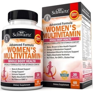 Daily Multivitamin for Women 50 & Over – Memory Support Supplement – Promotes Stress Reduction & Healthy Immune Response – Women’s Multivitamin Supplement Designed for Stomach Comfort – 60 Capsules(Women’s Multivitamin (60 Count))
