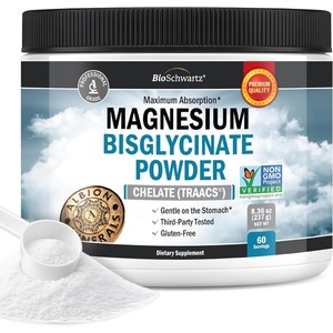 Magnesium Bisglycinate Powder Chelated Supplement – High Absorption Magnesium Glycinate Powder Supplement for Women and Men – Sleep, Muscle, Bone & Joint Support – Non-GMO Chelate – 237g, 60 Servings(8.36 Ounce (Pack of 1))